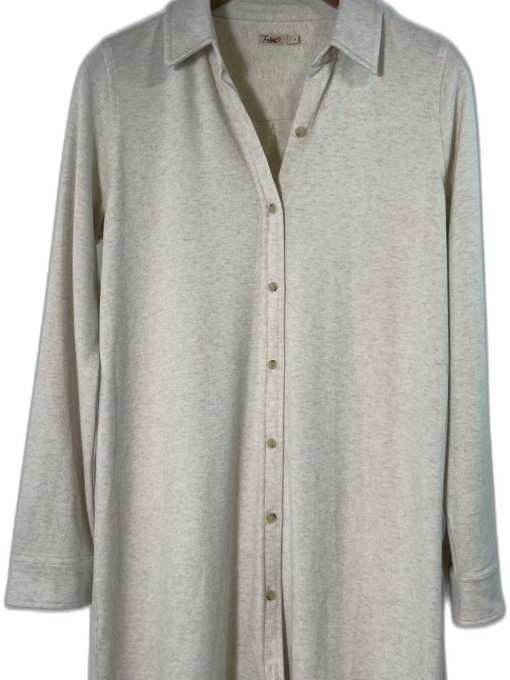 Faherty Women's Ivory Dress Size Large (L) Pre-Own